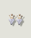 Yellow Gold 18K Earring with Natural Diamond (0.17 CT, VS-SI Clarity, G-H Color)