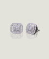 White Gold 18K Earring with Natural Diamond (0.73 CT, VS-SI Clarity, G-H Color)