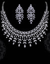 White Gold Necklace & Earring Set with Natural Diamonds (7.65 CT & 2.69 CT, VS-SI Clarity, G-H Color)