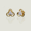 Yellow Gold 18K Earring with Natural Diamond (0.21 CT, VS-SI Clarity, G-H Color)