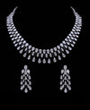 White Gold Necklace & Earring Set (6.62 CT & 2.32 CT, VS-SI Clarity, G-H Color)