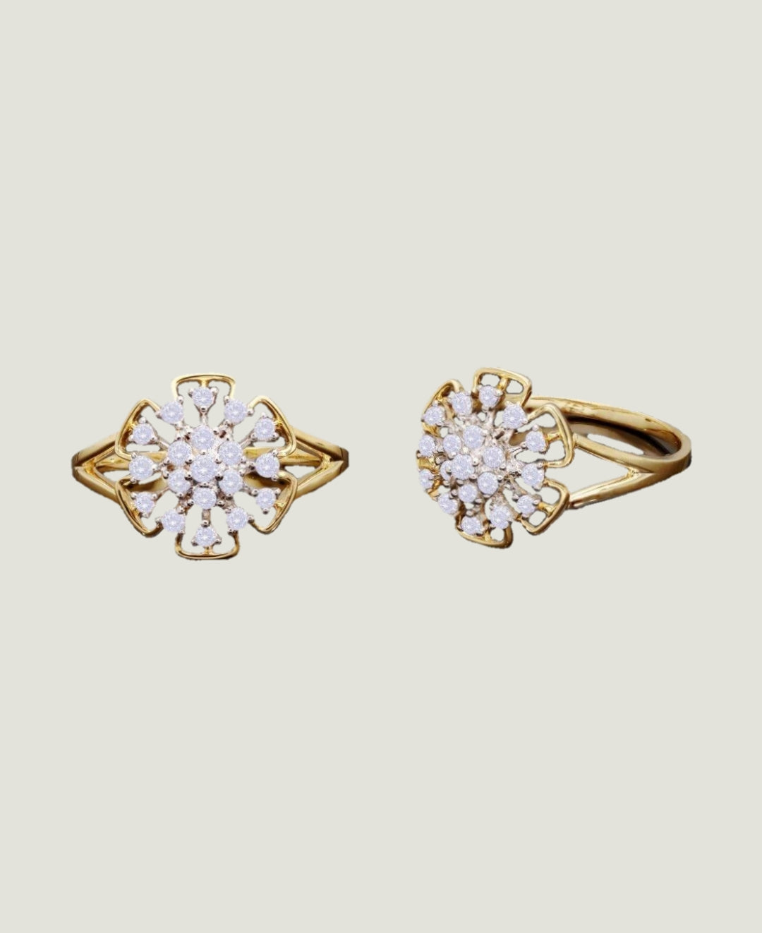 Yellow Gold 18K Ring with Natural Diamond (0.27 CT, VS-SI Clarity, G-H Color)