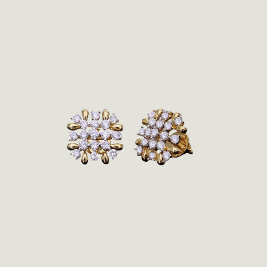 Rose Gold 18K Earring with Natural Diamond (0.45 CT, VS-SI Clarity, G-H Color)