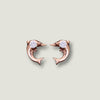 Rose Gold 18K Earring with Natural Diamond (0.06 CT, VS-SI Clarity, G-H Color)