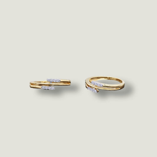 Yellow Gold Ring (0.09 CT, VS-SI Clarity, G-H Color)